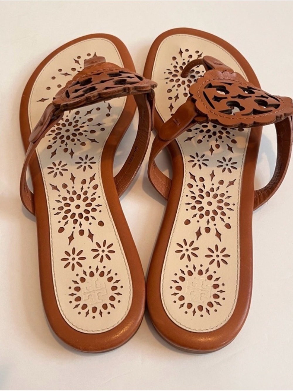 Tory Burch Scalloped Miller Sandals - Picture 2 of 8